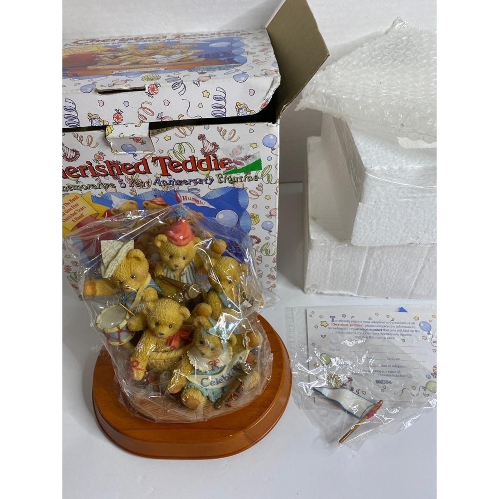 205354 Cherished Teddies Strike Up The Band And Give Five Cherished Years A Hand - Picture 5 of 6